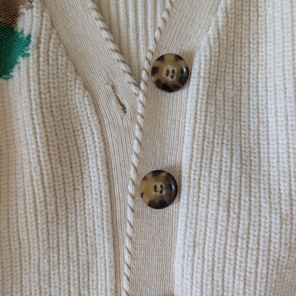 La Ligne Intarsia Flower Cardigan - Picture 7 of 12